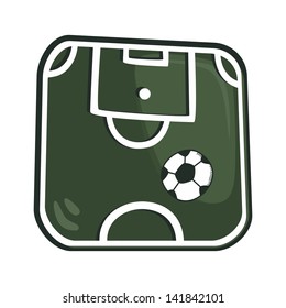 soccer glass button art click