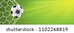 soccer goal background green vector