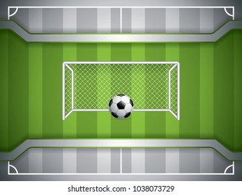 Soccer goal and ball.Vector illustration.