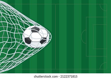 soccer goal in camp poster