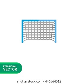 Soccer goal flat icon