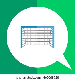 Soccer goal flat icon