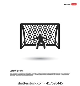 Soccer goal icon 