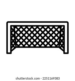 Soccer Goal Icon Logo Design Vector Template Illustration Sign And Symbol Pixels Perfect