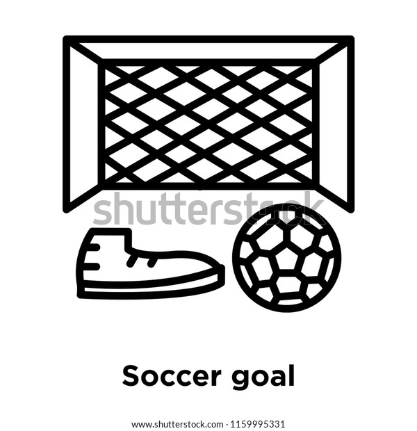 Soccer Goal Icon Vector Isolated On Stock Vector Royalty Free