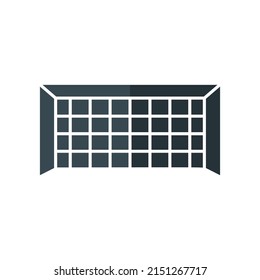 soccer goal icon vector. suitable for football symbol, sport. flat icon style. simple design editable. Design simple illustration