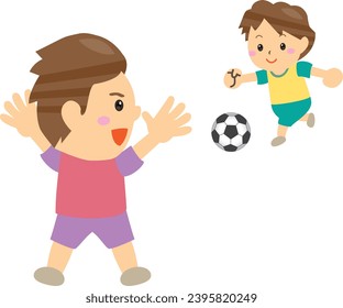 Soccer goal kicker and keeper