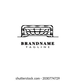 soccer goal logo icon cartoon design template modern vector illustration