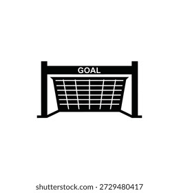 Ilustración vectorial de diseño plano de red de gol de fútbol para tema deportivo