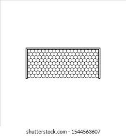 Soccer goal net sign simple icon on background vector