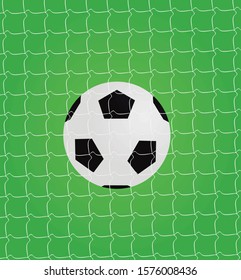 Soccer goal net. vector illustration