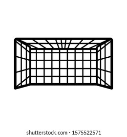 soccer goal post icon design vector template