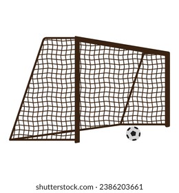 Soccer goal post icon vector illustration design