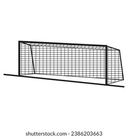 Soccer goal post icon vector illustration design