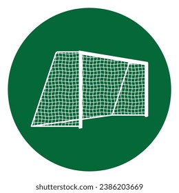 Soccer goal post icon vector illustration design