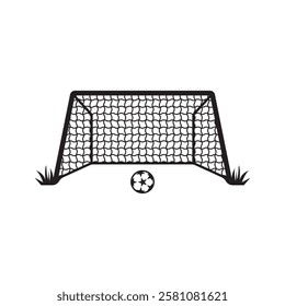 Soccer goal post icon vector illustration design