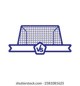 Soccer goal post icon vector illustration design