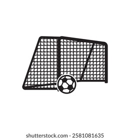 Soccer goal post icon vector illustration design