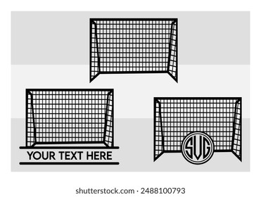 Soccer Goal Post, Net, Sports, Soccer Goal, Game, Goalpost Silhouette, Soccer Goal.