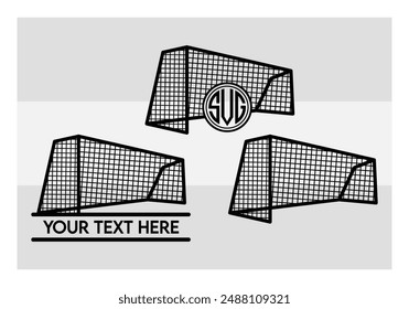 Soccer Goal Post, Net, Sports, Soccer Goal, Game, Goalpost Silhouette, Soccer Goal.