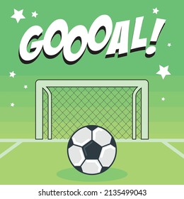 soccer goal poster with net