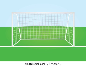 Soccer Goal Posts Vector Illustration Stock Vector (Royalty Free ...