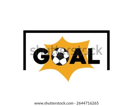 soccer goal, goal sticker, for game graphics or digital advertising, soccer goal icon