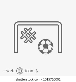 soccer goal vector icon
