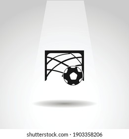 Soccer goal vector icon, Soccer simple isolated icon