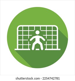 Soccer goalkeeper icon vector graphic illustration