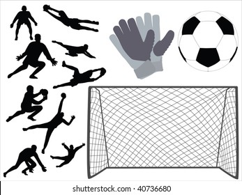 soccer goalkeeper vector