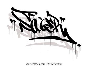 SOCCER graffiti tag estilo design