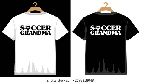 Soccer Grandma T shirt Design, vector Soccer T shirt  design, Football shirt, Soccer typography T shirt design