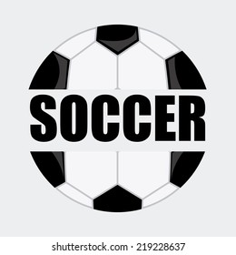 soccer graphic design , vector illustration