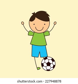 soccer graphic design , vector illustration