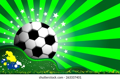 soccer and grass celebration concept background