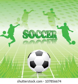 Soccer green abstract background
