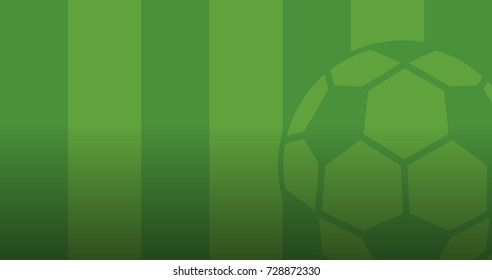 Soccer green background. Can be used for sports Info graphic and banners.
