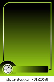Soccer green background vector illustration