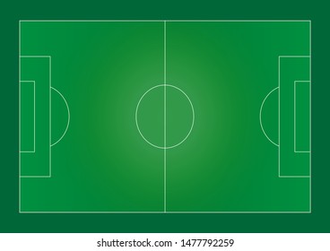 Soccer green field vector illustration for game