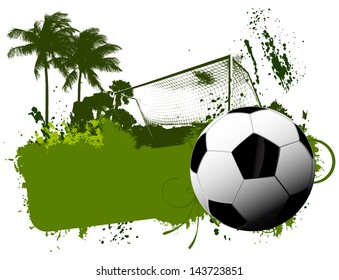 Soccer grunge background