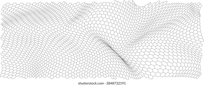 Soccer hex pattern with mosquito fishnet honeycomb nylon texture. Fishing net wire chainlink honey lattice bee hive design. Hockey rope fence football mesh vector background.