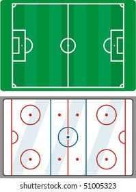 Soccer and hockey field