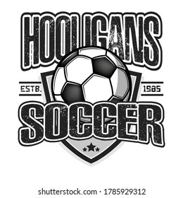 Soccer Hooligans Spirit Soccer Logo Design Stock Vector (Royalty Free ...