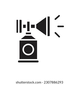 Soccer Horn Filled Icon Vector Illustrator
