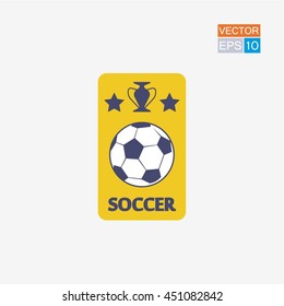 Soccer Icon with cup