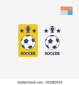 Soccer Icon with cup