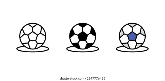Soccer icon design with white background stock illustration