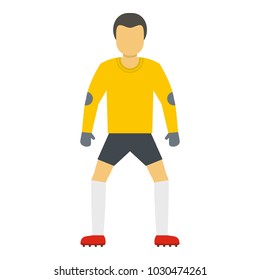 Soccer icon. Flat illustration of soccer vector icon for web