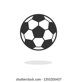 Soccer Icon. Football Illustration As A Simple Vector Sign & Trendy Symbol for Design and Websites, Presentation or Mobile Application.
